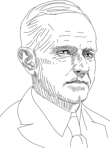 Calvin Coolidge Presiden Amerika Serikat - Stok Vektor