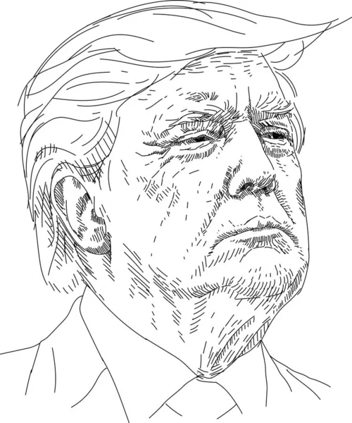 Donald Trump Président Américain — Image vectorielle