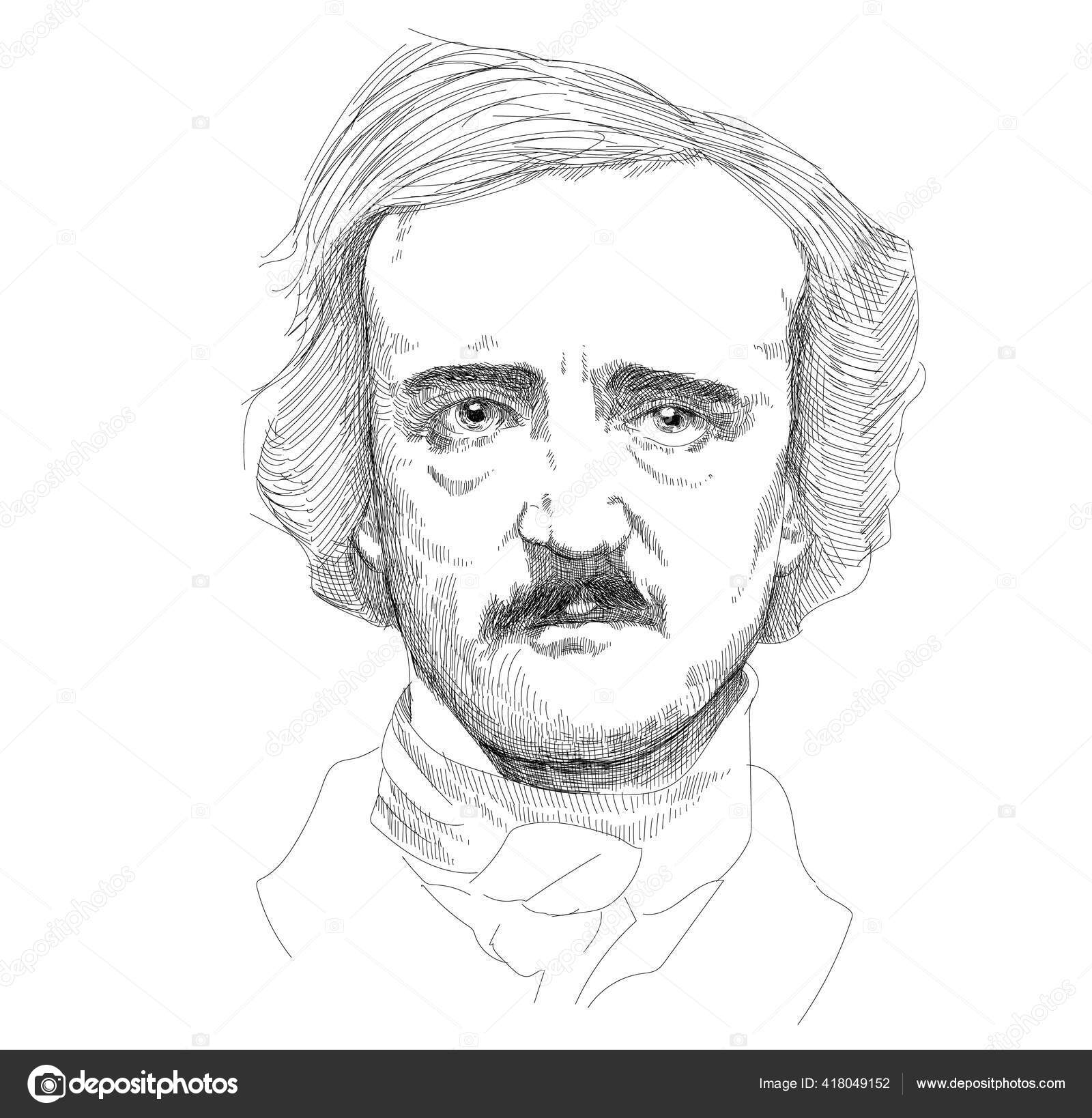 Edgar Allan Poe Escritor Poeta Editor Crítico Literario Estadounidense