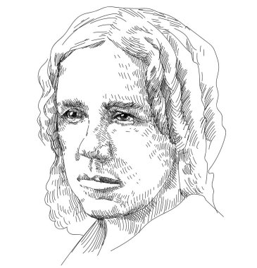 Maria Mitchell, 1847 'de teleskop kullanarak 