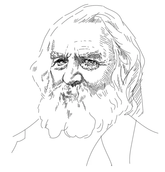 Henry Wadsworth Longfellow Poète Traducteur Américain Auteur Chansons Hiawatha Autres — Image vectorielle
