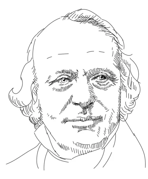 Jean Louis Rodolphe Agassiz Zwitserse Amerikaanse Natuurwetenschapper Een Van Grondleggers — Stockvector