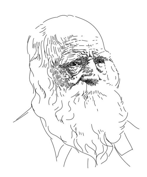 William Cullen Bryant Poeta Periodista Editor Estadounidense Del New York — Vector de stock