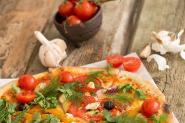 Masada nefis bir pizza