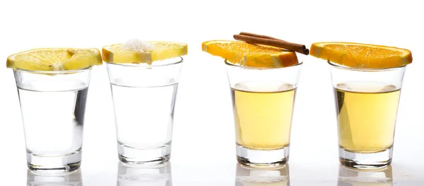 Whisky Tequila Med Citrus Och Kanel — Stockfoto