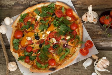 Masada nefis bir pizza