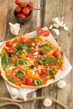 Masada nefis bir pizza
