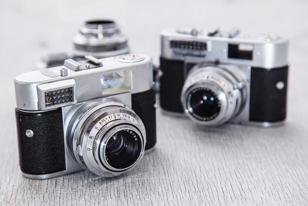 Fotografie Jahrgang Retro Kamera Auf Dem Tisch — Stockfoto