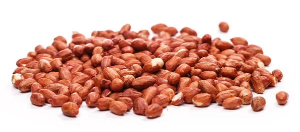 Delicious Peanuts White Background — Stock Photo, Image