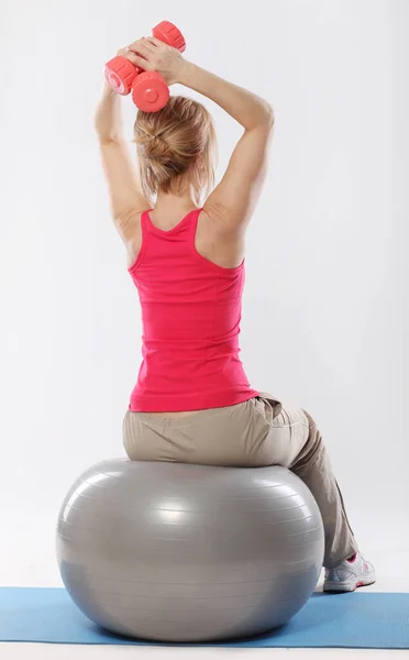 Porträt Einer Attraktiven Frau Beim Training Studio — Stockfoto