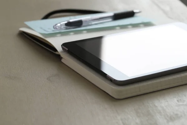 Workspace Objects Table Office — Stock Photo, Image