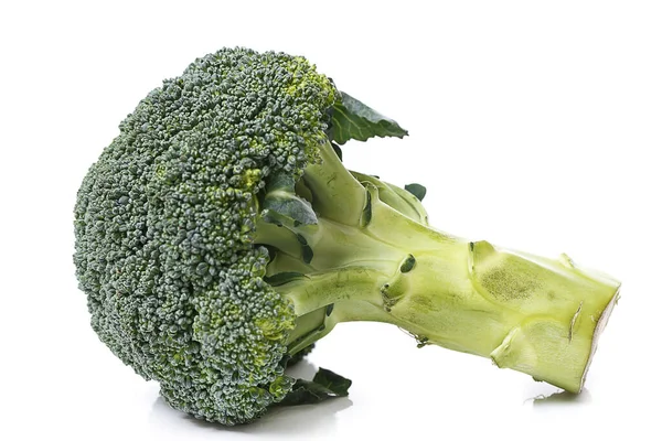 Broccoli Een Witte Achtergrond — Stockfoto