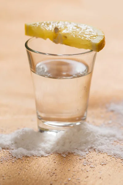 Tequila Med Citron Och Salt — Stockfoto