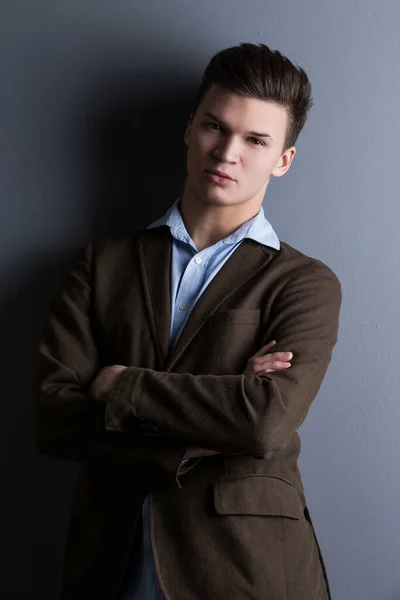 Handsome Guy Serious Look — Stock Photo, Image