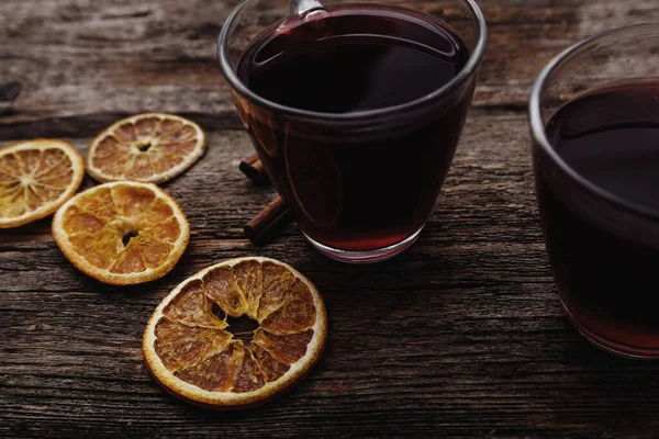 Copa Vino Mesa — Foto de Stock