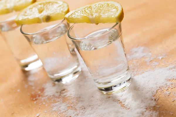 Tequila Med Citron Och Salt — Stockfoto