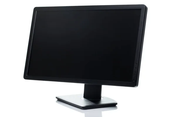 Technologie Fernseher Mit Großem Bildschirm Auf Weißem Hintergrund — Stockfoto