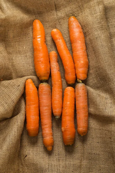 Carottes Sur Fond Rustique Couverture — Photo