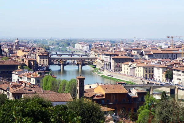 Krásný Panoramatický Výhled Staré Město Florencie Itálie — Stock fotografie