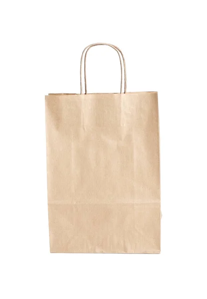 Shopping Empty Paper Bag Handle — Stock Photo, Image