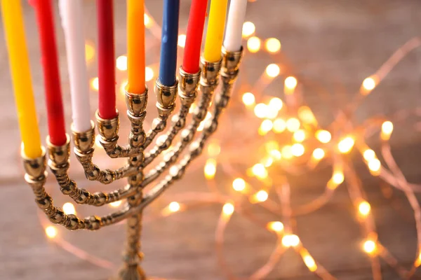 Hanukkah Den Judiska Festivalen Lights — Stockfoto