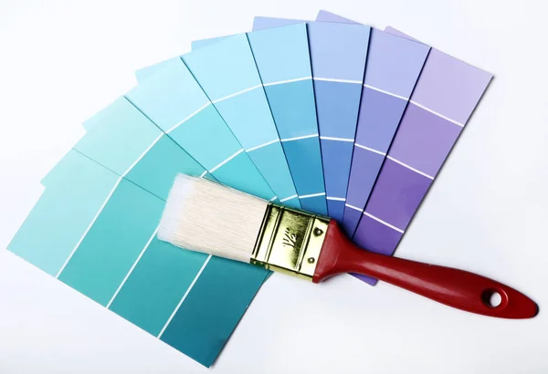 Zavřít Paletu Barev Pantone Štětec — Stock fotografie