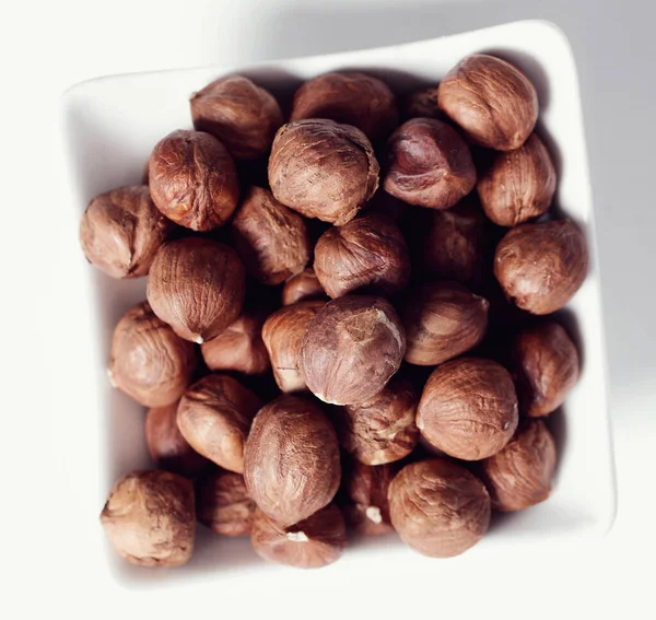 Nuts Hazelnuts Table — Stock Photo, Image