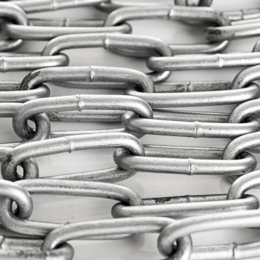 Gümüş metal zincirin arka planı