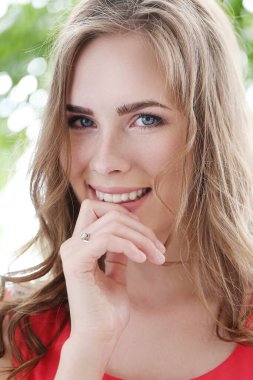 Beautiful woman with cute face