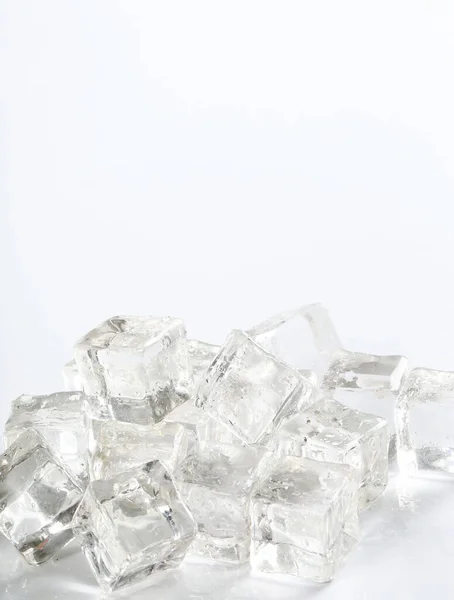 Agua Congelada Cubos Hielo Mesa — Foto de Stock