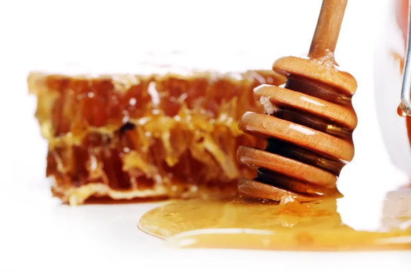 Närbild Färska Honungskakor — Stockfoto