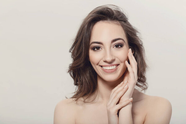 Beauty, spa. Woman with beautiful face