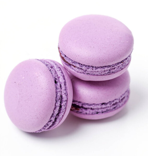 Candy, sweet. Delicious french macaron on the table