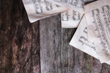 Gazete. Notlu eski çarşaflar