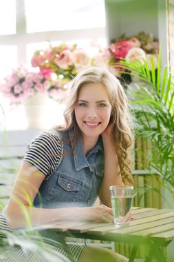 Beautiful woman with cute face