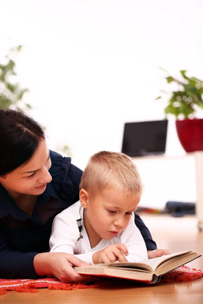 Portrait Young Loving Mother Her Little Son — Stock Photo, Image