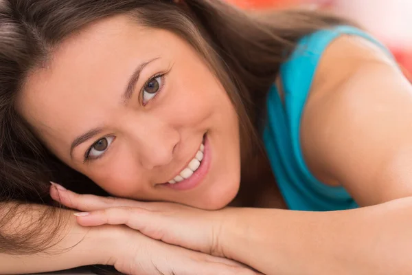 Retrato Jovem Bela Mulher Asiática — Fotografia de Stock