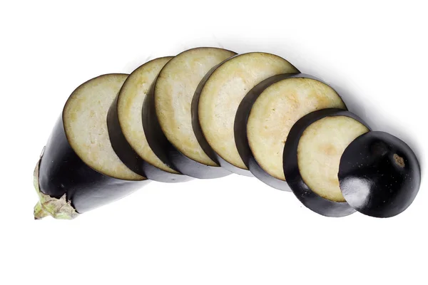 Eggplant White Background — Stock Photo, Image