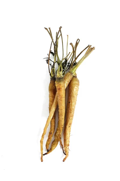 Еда Овощи Запечённая Морковь Белом Фоне — стоковое фото