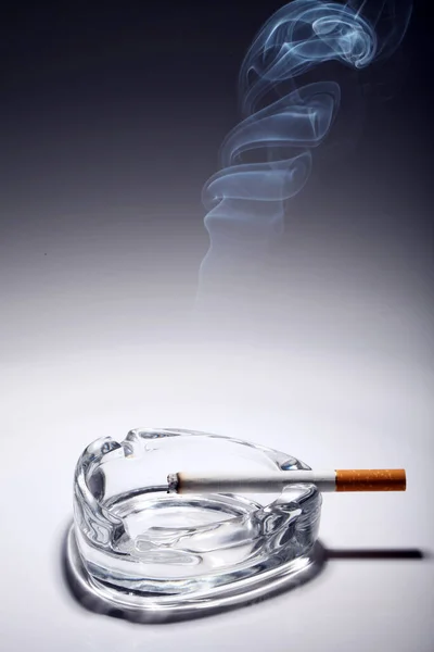 Cigarette Ashtray Gray Gradient — Stock Photo, Image