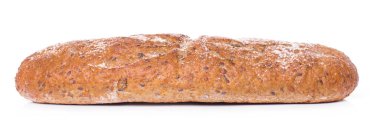 Beyaz arka planda lezzetli ekmek