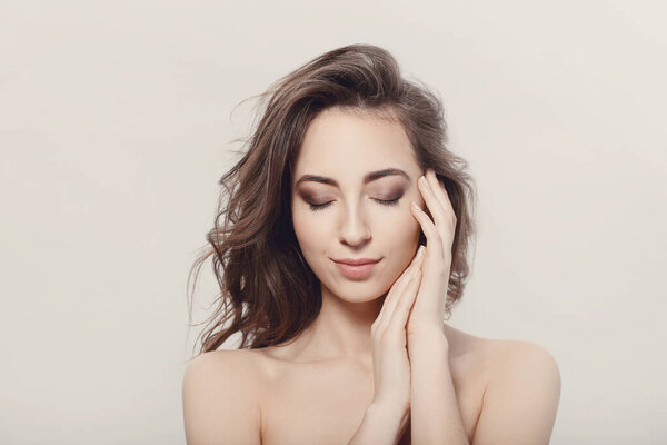 Beauty, spa. Woman with beautiful face