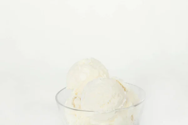 Gelato Sfondo Bianco — Foto Stock