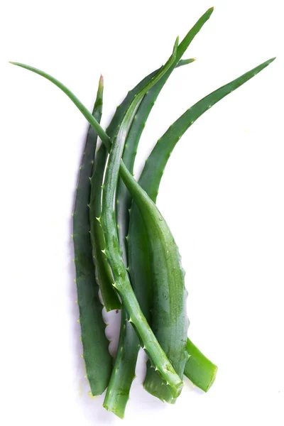 Medicina Aloevera Sfondo Bianco — Foto Stock