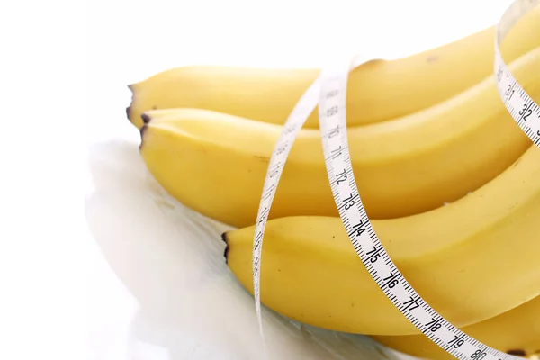 Крупним Планом Свіжі Банани Мірна Стрічка — стокове фото