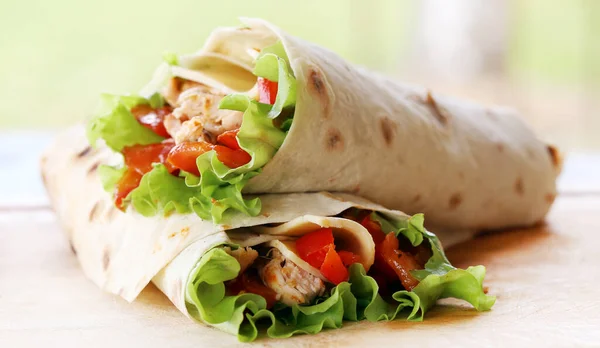 Two Delicious Tortillas Table — Stock Photo, Image