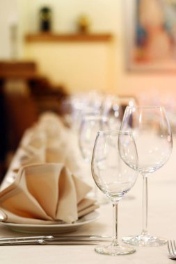 Profesyonel restoran servisi fotoğrafı. 