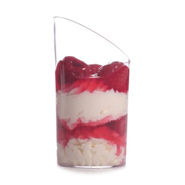 Aperatif. Bardaktaki lezzetli tatlı.