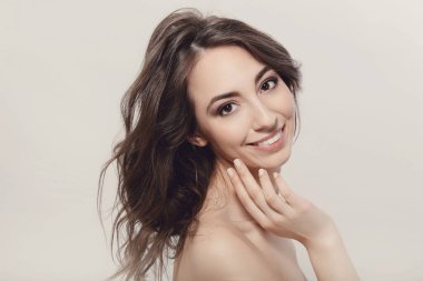 Güzellik, spa. Güzel yüzlü kadın