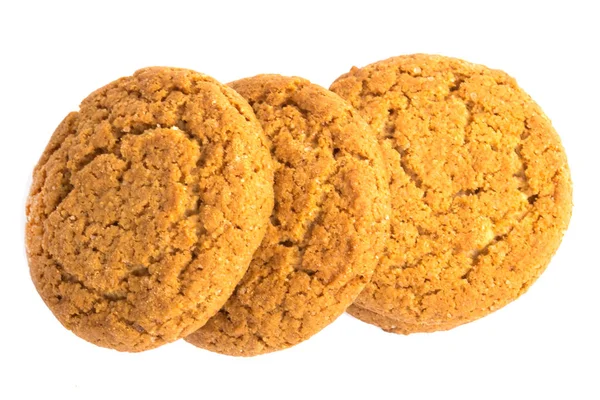 白い背景においしいクッキー — ストック写真